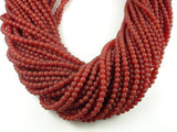 Matte Carnelian Beads, 4mm Round Beads-Gems: Round & Faceted-BeadDirect