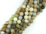 Dendritic Opal Beads, Moss Opal, 10mm Round Beads-Gems: Round & Faceted-BeadDirect