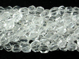 Clear Quartz, (7-8) mm x (9-10) mm Faceted Nugget Beads-Gems: Round & Faceted-BeadDirect