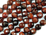 Red Tiger Eye Beads, 12mm Faceted Round Beads-Gems: Round & Faceted-BeadDirect