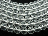 Clear Quartz Beads, 12mm Faceted Round Beads-Gems: Round & Faceted-BeadDirect