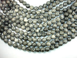 Gray Picture Jasper, Round, 12mm-Gems: Round & Faceted-BeadDirect