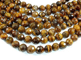 Tiger Eye Beads, 10mm Faceted Round-Gems: Round & Faceted-BeadDirect