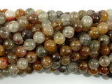 Lodolite Quartz, 6mm Round Beads-Gems: Round & Faceted-BeadDirect