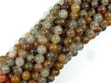 Lodolite Quartz, 6mm Round Beads-Gems: Round & Faceted-BeadDirect