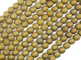 Druzy Agate Beads, Gold Geode Beads, 6mm, Round beads-Agate: Round & Faceted-BeadDirect