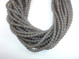 Matte Gray Agate Beads, 6mm Round Beads-Gems: Round & Faceted-BeadDirect