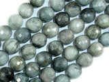 Hawk Eye, 12mm Faceted Round Beads-Gems: Round & Faceted-BeadDirect