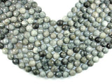 Hawk Eye, 12mm Faceted Round Beads-Gems: Round & Faceted-BeadDirect