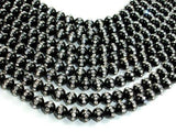 Black Onyx with Rhinestone, 6mm Round Beads-Gems: Round & Faceted-BeadDirect