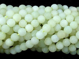 Matte New Jade Beads, Round, 6mm-Gems: Round & Faceted-BeadDirect