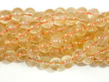 Genuine Citrine Beads, 8mm Round Beads-Gems: Round & Faceted-BeadDirect
