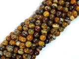 Iron Zebra Jasper Beads, 6mm Round Beads-Gems: Round & Faceted-BeadDirect