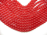 Red Jade Beads, 10mm Round Beads-Gems: Round & Faceted-BeadDirect