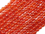 Carnelian Beads, 6mm Faceted Round Beads-Gems: Round & Faceted-BeadDirect