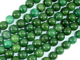 Verdite, African Jade, 10mm (10.4mm) Round Beads-Gems: Round & Faceted-BeadDirect