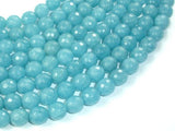 Blue Sponge Quartz Beads, 10mm Faceted Round Beads-Gems: Round & Faceted-BeadDirect