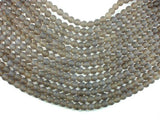 Matte Gray Agate Beads, 8mm Round Beads-Gems: Round & Faceted-BeadDirect
