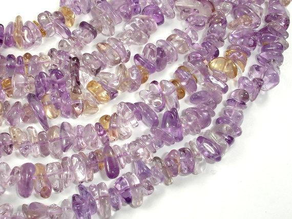 Ametrine, Approx 4mm-10mm Pebble Chips Beads, 16 Inch-Gems: Nugget,Chips,Drop-BeadDirect