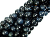 Blue Tiger Eye Beads, 9mm (9.3mm) Round Beads-Gems: Round & Faceted-BeadDirect