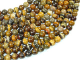 Iron Zebra Jasper Beads, 8mm Round Beads-Gems: Round & Faceted-BeadDirect