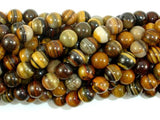 Iron Zebra Jasper Beads, 8mm Round Beads-Gems: Round & Faceted-BeadDirect