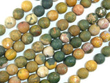 Matte Ocean Jasper, 8mm Round beads-Gems: Round & Faceted-BeadDirect