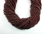 Red Garnet Beads, 3.5mm Round Beads-Gems: Round & Faceted-BeadDirect
