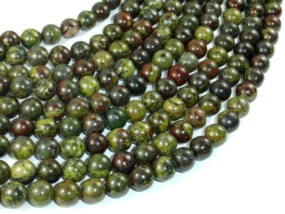 Dragon Blood Jasper, 8mm, Round Beads-Gems: Round & Faceted-BeadDirect