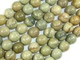 Silver Leaf Jasper Beads, 10mm Round Beads-Gems: Round & Faceted-BeadDirect