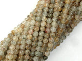 Lodolite Quartz, 4mm Round Beads-Gems: Round & Faceted-BeadDirect