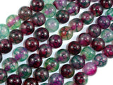Dragon Vein Agate Beads, Green & Fuchsia, 10mm Round-Agate: Round & Faceted-BeadDirect