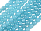 Blue Sponge Quartz Beads, 8mm Round Beads-Gems: Round & Faceted-BeadDirect