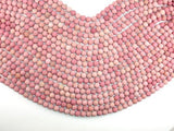 Matte Rhodonite Beads, Round, 6mm-Gems: Round & Faceted-BeadDirect