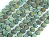 Matte African Turquoise, 8mm Round Beads-Gems: Round & Faceted-BeadDirect