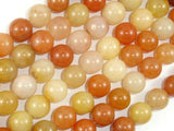 Old Yellow Jade Beads, 10mm-Gems: Round & Faceted-BeadDirect