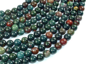Indian Bloodstone, 8mm Round Beads-Gems: Round & Faceted-BeadDirect