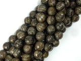 Coffee Jasper, 10mm Faceted Round Beads-Gems: Round & Faceted-BeadDirect