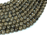 Coffee Jasper, 8mm Round Beads-Gems: Round & Faceted-BeadDirect