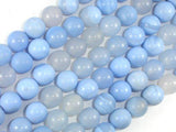 Light Blue Agate Beads, 10mm Round Beads-Gems: Round & Faceted-BeadDirect