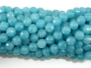 Blue Sponge Quartz, 6mm Faceted Round Beads-Gems: Round & Faceted-BeadDirect