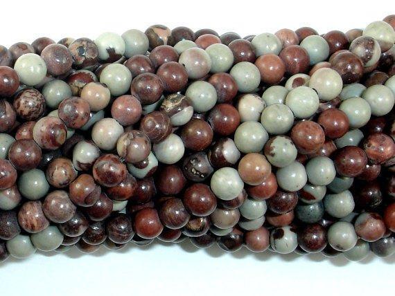 Artistic Jasper Beads, Chohua Jasper, 4mm (4.5mm)-Gems: Round & Faceted-BeadDirect