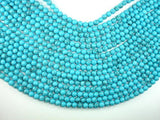 Howlite Turquoise Beads, 6mm Round Beads-Gems: Round & Faceted-BeadDirect