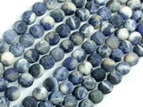 Matte Sodalite Beads, 8mm, Round Beads-Gems: Round & Faceted-BeadDirect