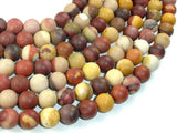 Matte Mookaite Beads, 10mm Round Beads-Gems: Round & Faceted-BeadDirect