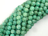 African Amazonite Beads, 7mm Round-Gems: Round & Faceted-BeadDirect