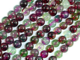 Dragon Vein Agate Beads, Green & Fuchsia, 8mm Round Beads-Agate: Round & Faceted-BeadDirect