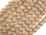 Druzy Agate Beads, Geode Beads, Light Champagne, 8mm, Round Beads-Gems: Round & Faceted-BeadDirect