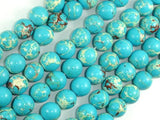 Blue Impression Jasper, 10mm Round Beads-Gems: Round & Faceted-BeadDirect