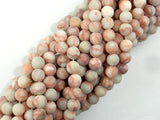 Matte Red Line Jasper, 6mm, Round Beads-Gems: Round & Faceted-BeadDirect